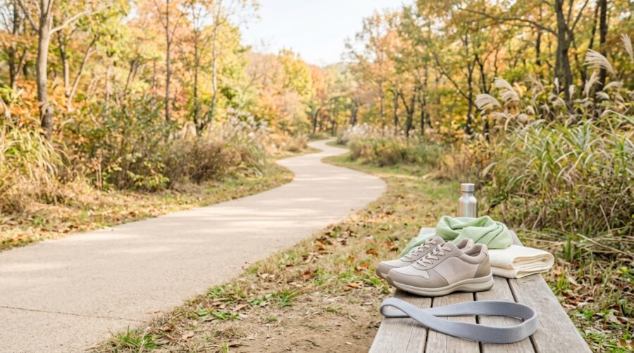きれいな歩き方のコツは？秋のお出かけで見直す姿勢と歩き姿